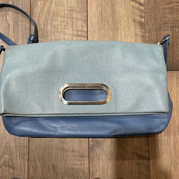 Skagen soft all leather steel blue purse. - Picture 10 of 13